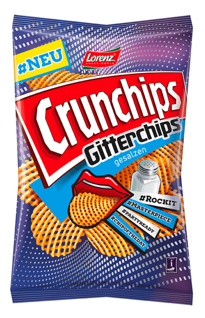 Crunchips Gitterchips gesalzen