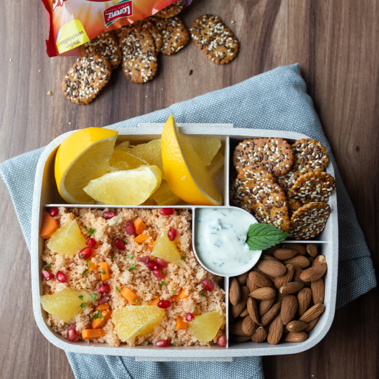 PausenCracker-Lunchbox mit Couscous-Salat