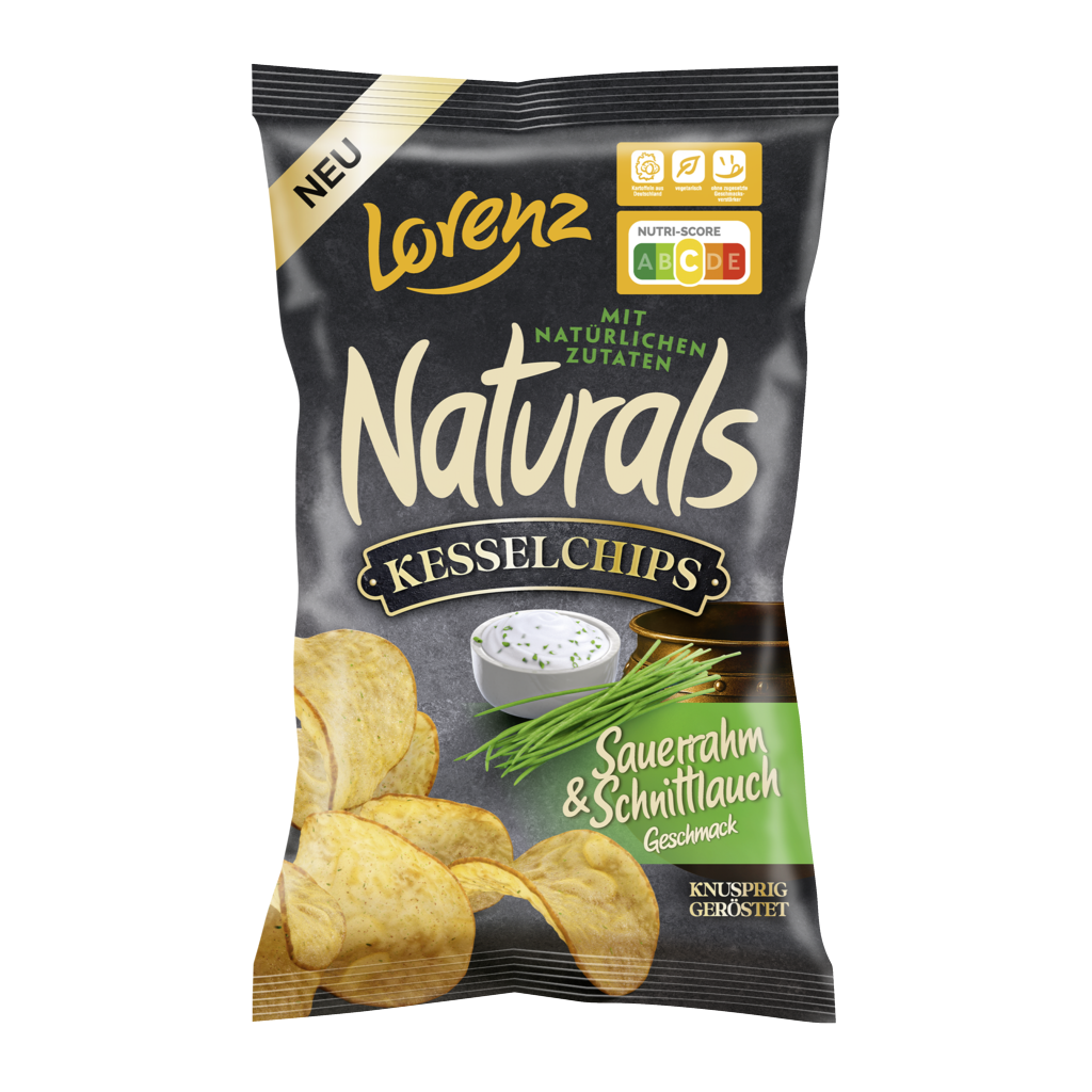 Naturals Kesselchips Sauerrahm & Schnittlauch Geschmack