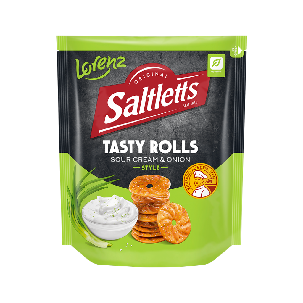 Saltletts Tasty Rolls Sour Cream & Onion Style