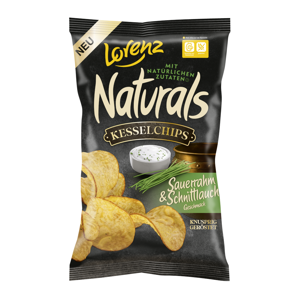Naturals Kesselchips Sauerrahm & Schnittlauch Geschmack