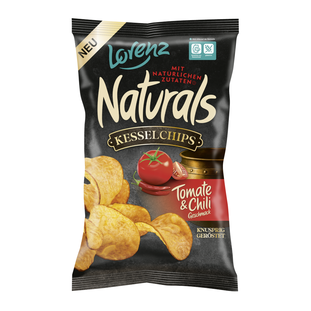 Naturals Kesselchips Tomate & Chili Geschmack