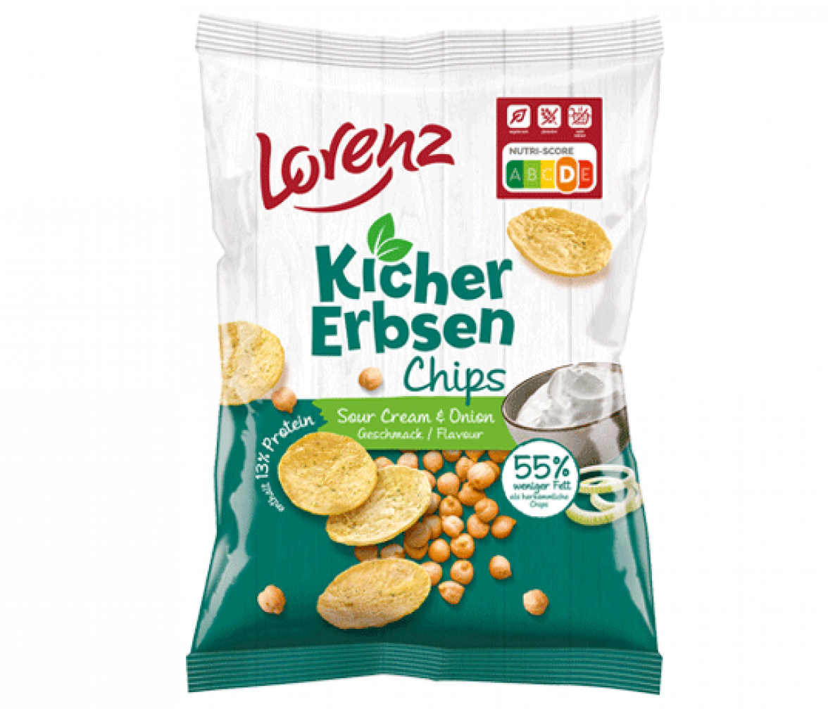 Kichererbsen-Chips Sour Cream & Onion