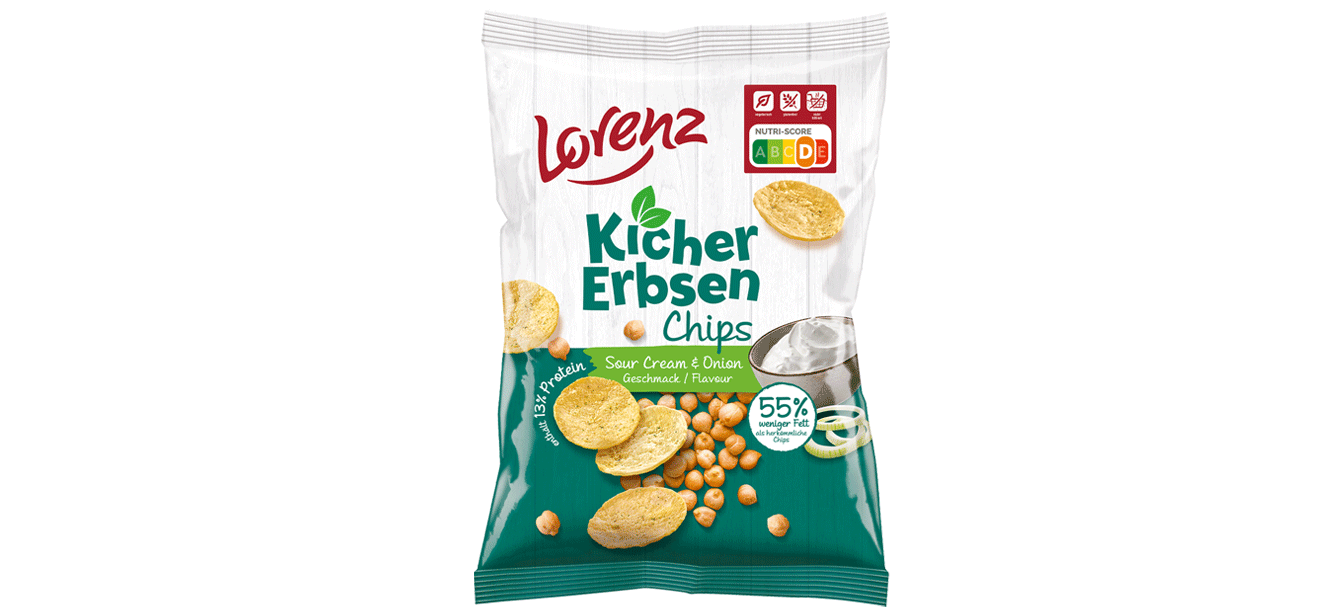 Kichererbsen-Chips Sour Cream & Onion