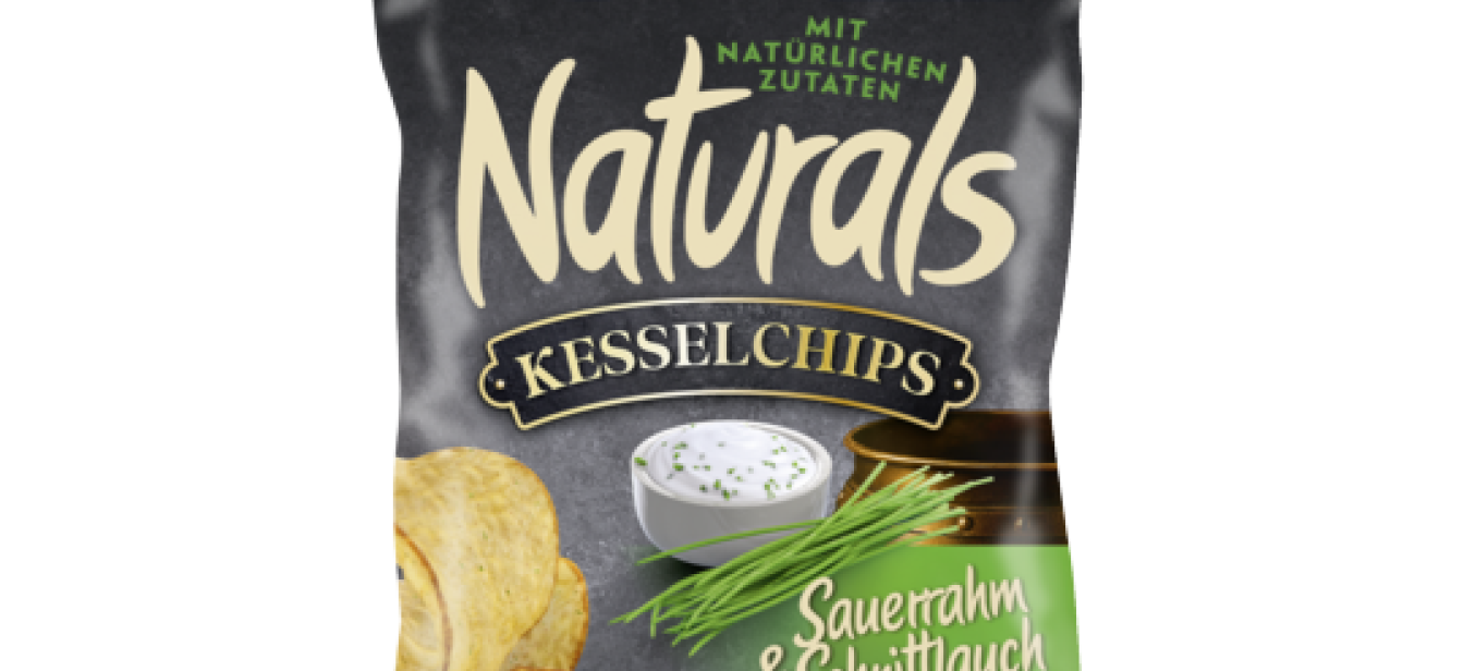 Naturals Kesselchips Sauerrahm & Schnittlauch Geschmack