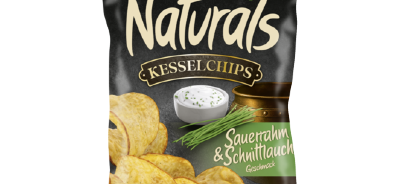 Naturals Kesselchips Sauerrahm & Schnittlauch Geschmack