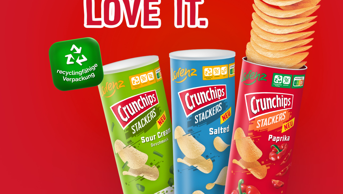 Crunchips Stackers recycling
