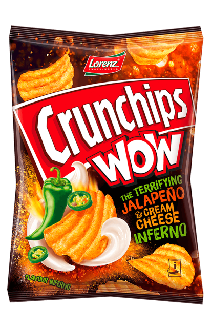 Crunchips WOW The Terrifying Jalapeño & Cream Cheese Inferno