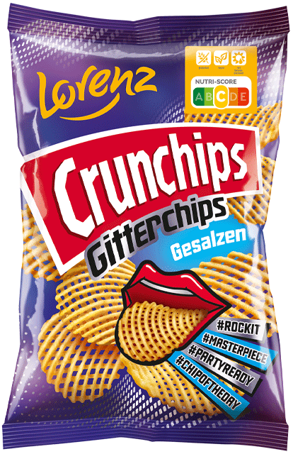 Crunchips Gitterchips gesalzen