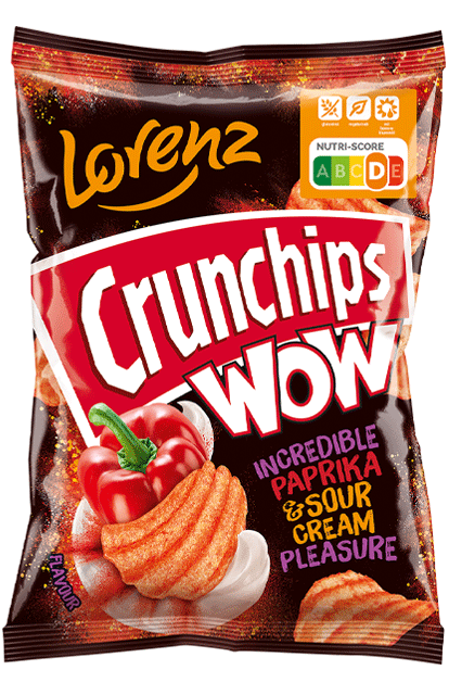 Crunchips WOW The Incredible Paprika & Sour Cream Pleasure