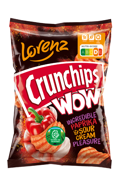 Crunchips WOW The Incredible Paprika & Sour Cream Pleasure