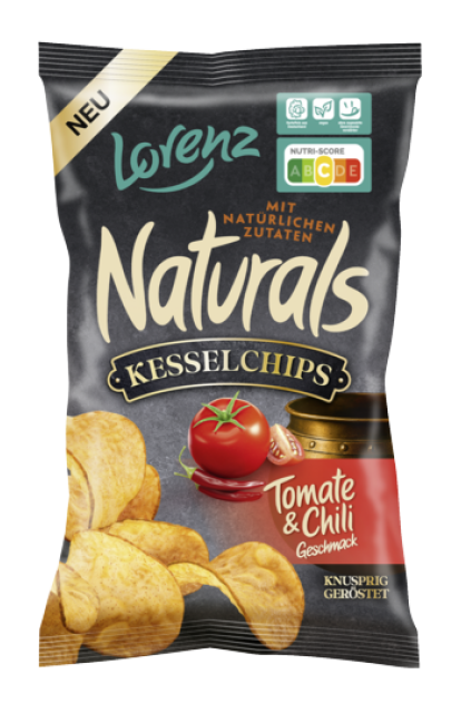 Naturals Kesselchips Tomate & Chili Geschmack