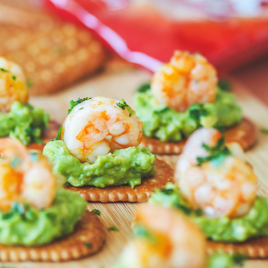Mexikanische Shrimp Bites