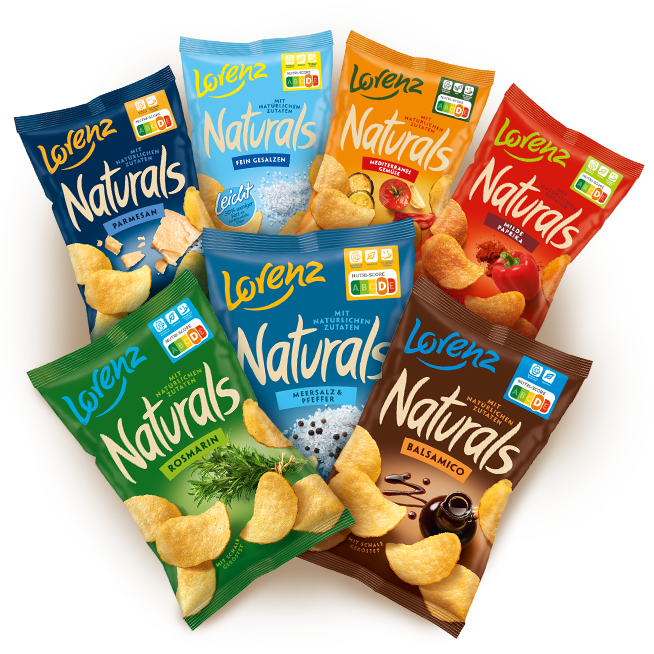 Verschiedene Naturals Sorten