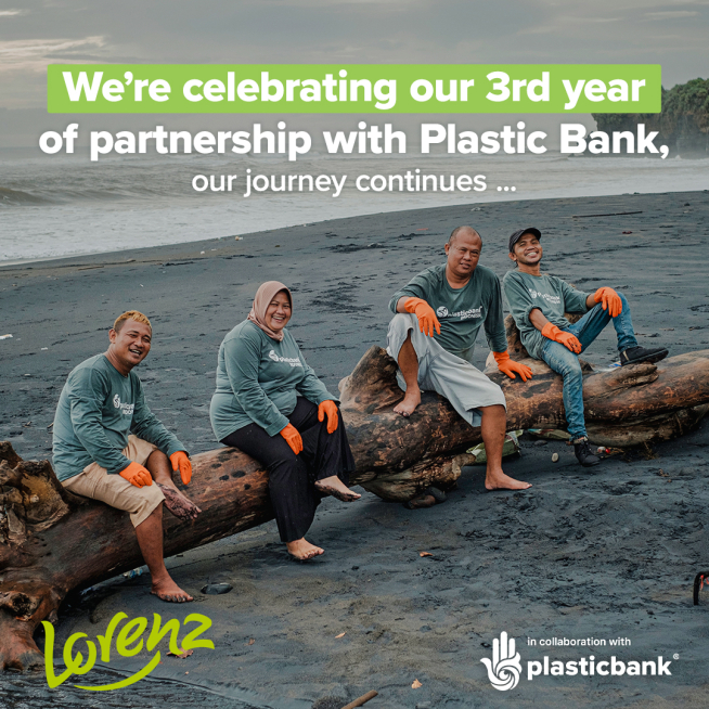 3rd year of partnership with Plastic Bank